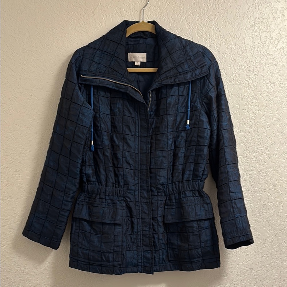Women's ERIN LONDON Blue Iridescent Blue Jacket - Size S